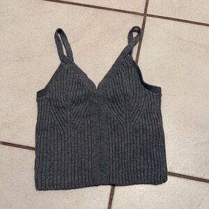 Auden Charcoal Ribbed Camisole